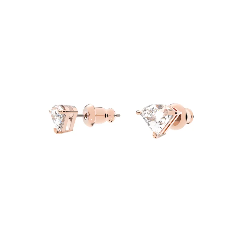 Swarovski Rose Gold Tone Plated Earrings Women's Rose Gold-4
