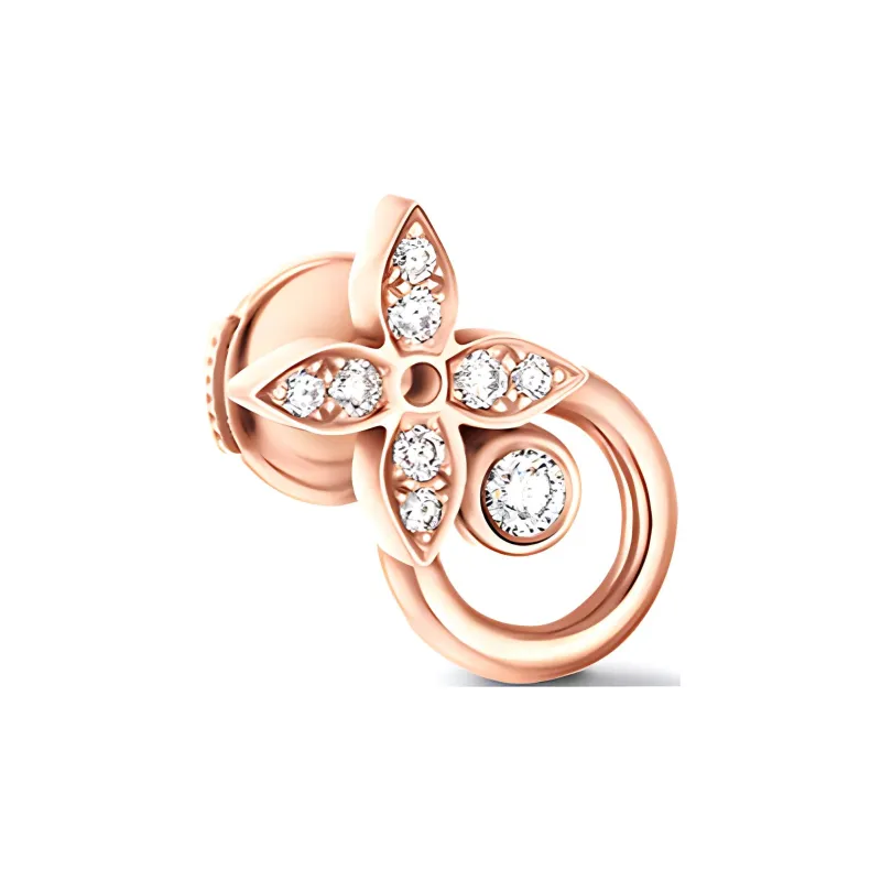 Lv Idylle Blossom Earrings Pink Gold And Diamonds-1