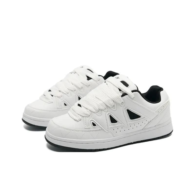 Circle Small Coverage Abrasion Resistant Lightweight Low Top Skateboard Shoes Unisex-8