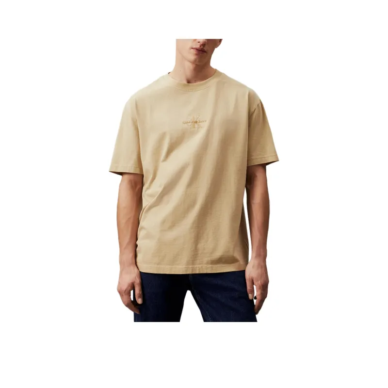 CALVIN KLEIN T Shirt Europe Version Men's Light Khaki-0