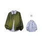 Army Green+Blue White Stripes Shirt