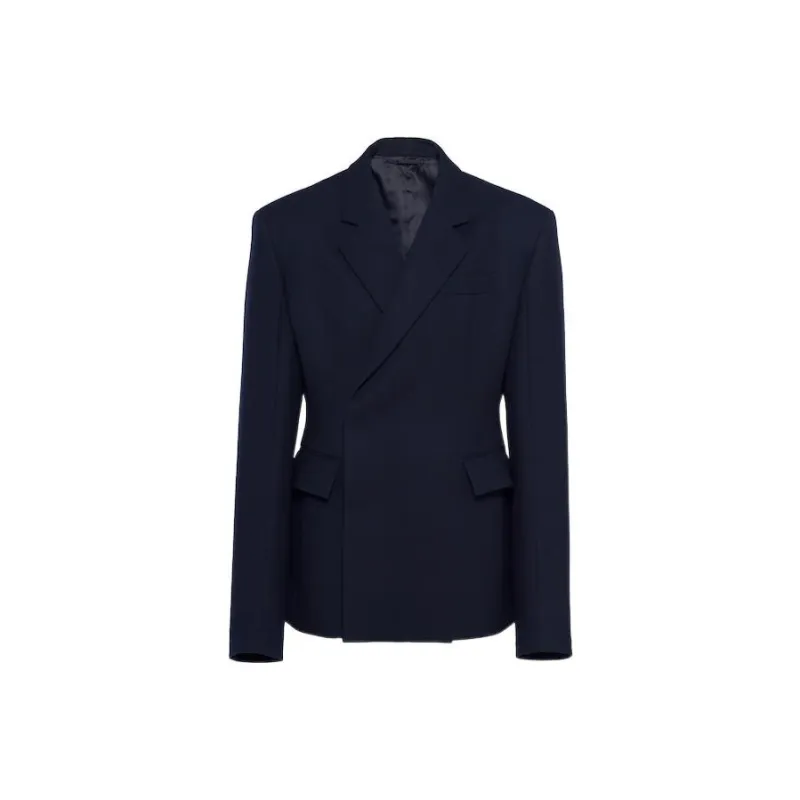 PRADA Double Breasted Tailored Blazer-0