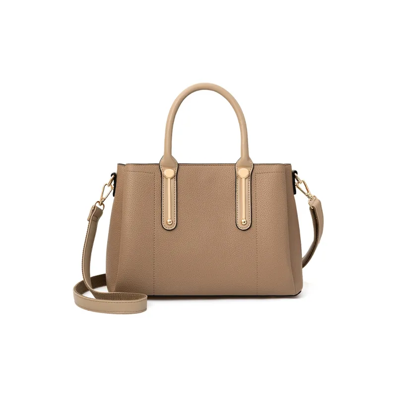 Vigno Synthetic Leather Handbag, One Shoulder, Crossbody Bag Regular Women's Elephant Gray-1