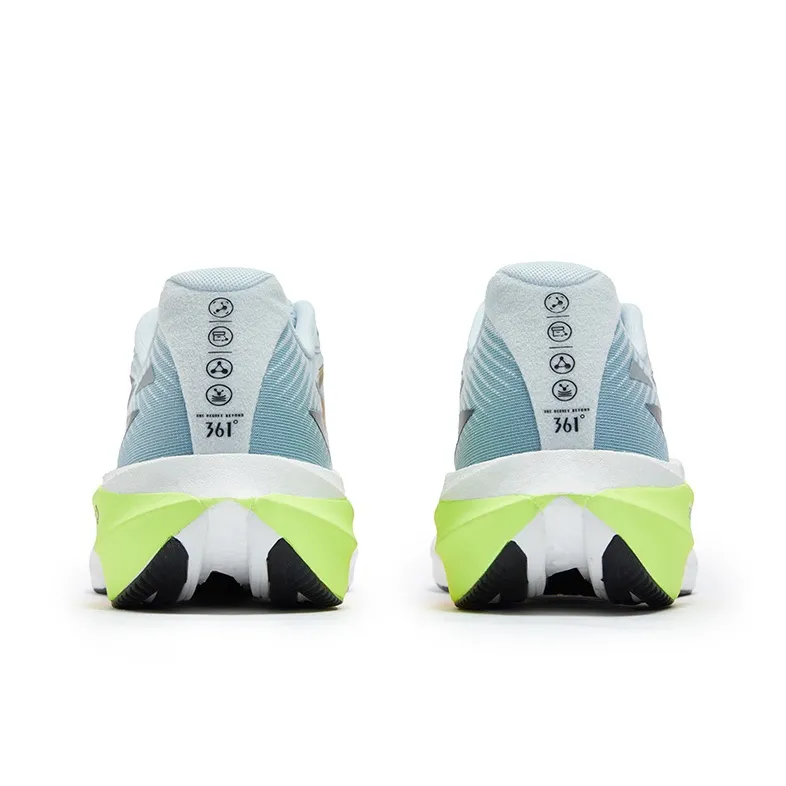 361° Flying Flame Team Anti Slip Wear Resistant Low Top Running Shoes Men's Glass Blue-3