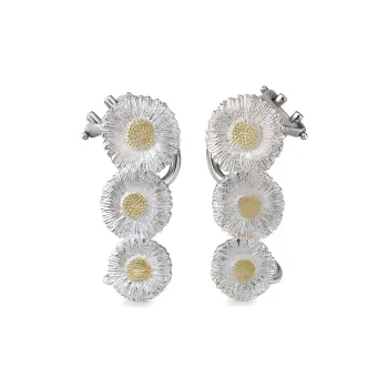 BUCCELLATI BLOSSOMS Series Earrings Women's Silver