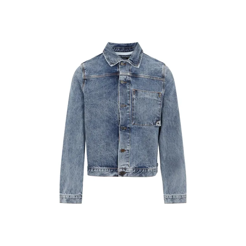 Jacquemus Logo Patch Denim Jacket-0