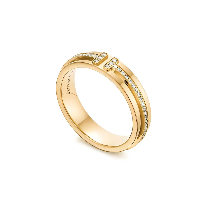 TIFFANY & CO. T Rings Unisex Gold-1
