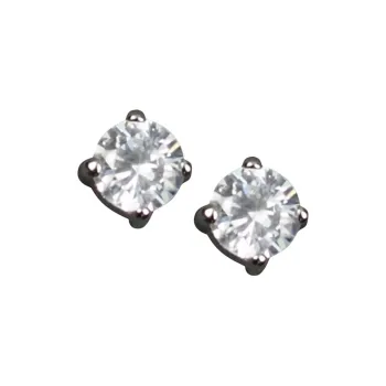 Givenchy Metal, Synthetic Cubic Zircon Earrings Unisex Silver