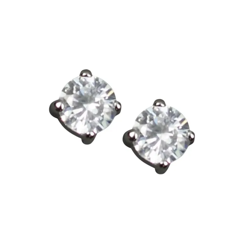 Givenchy Metal, Synthetic Cubic Zircon Earrings Unisex Silver-0