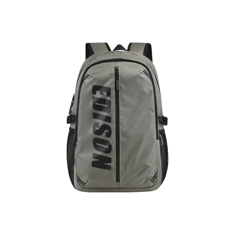 EDISON Polyester Oxford Backpack Unisex Black/Gray-1