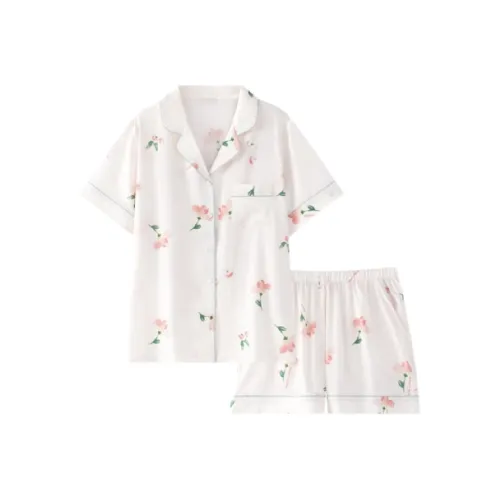 XIAFENYAN Pajama Set Women's Apricot