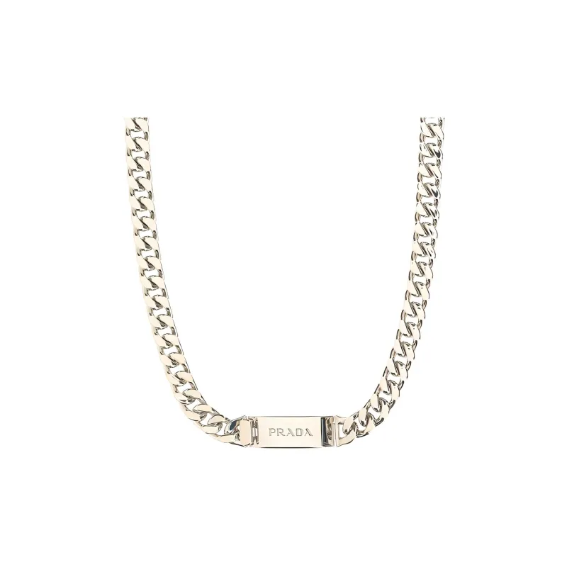 PRADA Necklaces Unisex Silver-1