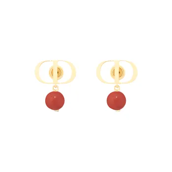 DIOR Metal Earrings Women's Gold