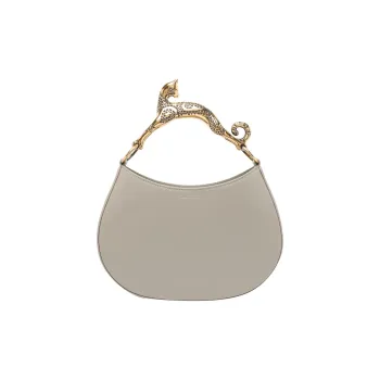 Lanvin Lambskin Handbag Women's Beige