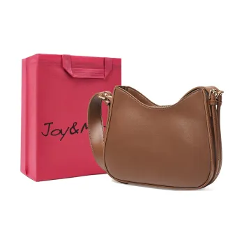 Joy&Mario Synthetic Leather Shoulder Bag Women's Coffee/Khaki/Classic Black
