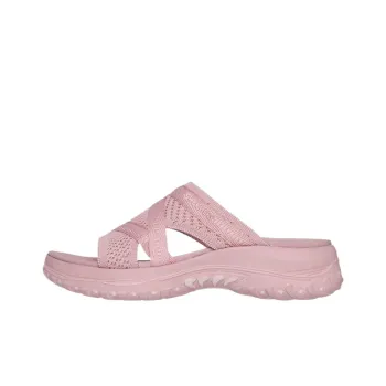 Skechers Reggae Foam Sole Slip Resistant Slide Slippers Women's Pink