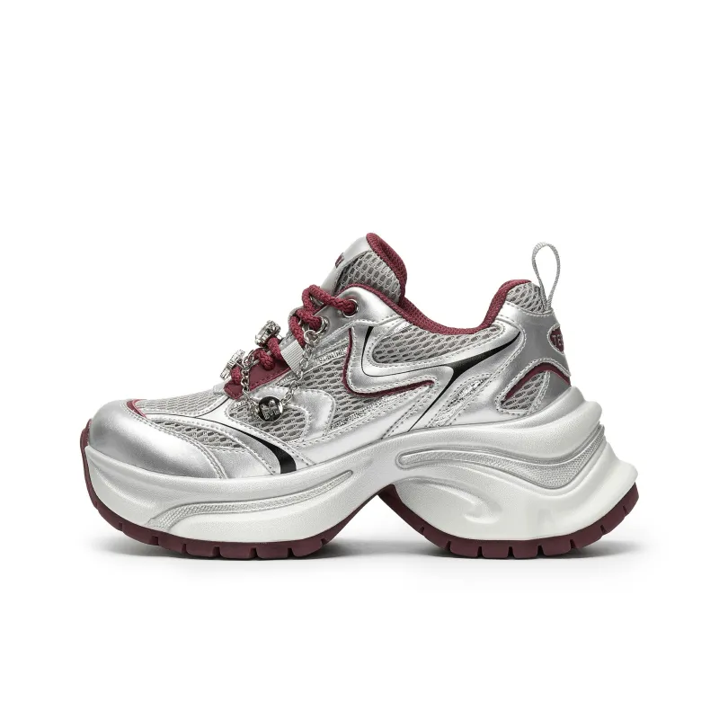 Teenmix Lucky Star Collection Cushioning Coverage Abrasion Resistant Slip Resistant Low Top Chunky Sneakers Women's-6