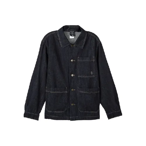 Skechers Sports Denim Jackets Unisex Denim Dark Blue Black/03NC