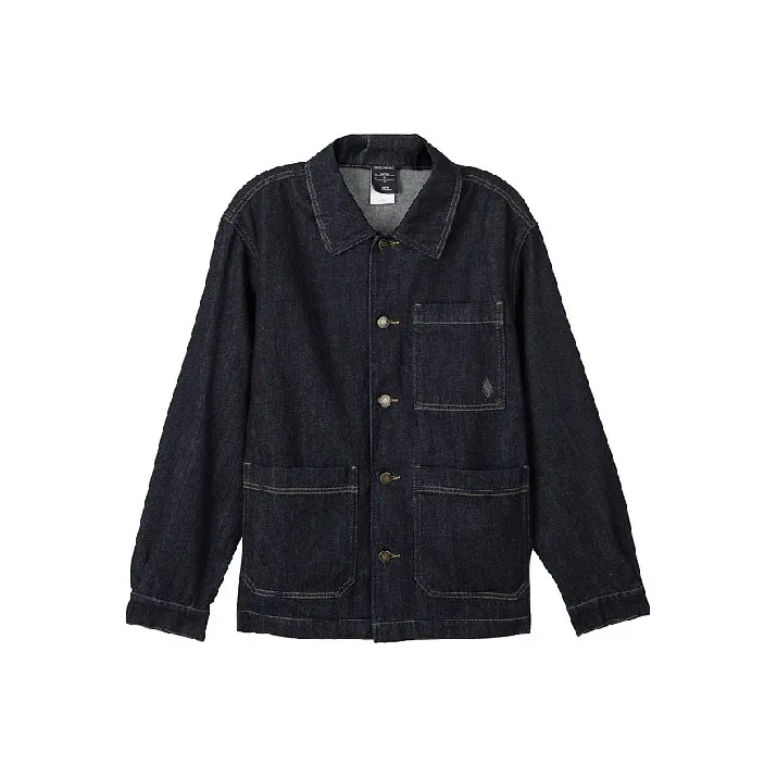 Skechers Sports Denim Jackets Unisex Denim Dark Blue Black/03NC-0