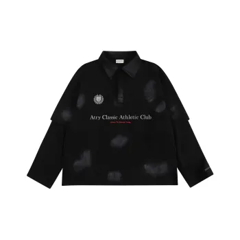 Atry Alphabet Slogan Series T Shirt Unisex Black