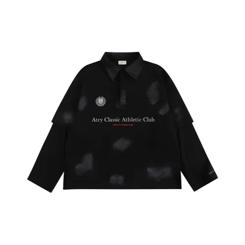 Atry Alphabet Slogan Series T Shirt Unisex Black