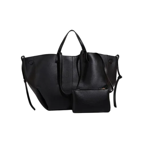 Vigno Synthetic Leather Shopping Bag, One Shoulder Handbag Women's Brown/Black/Elephant Gray