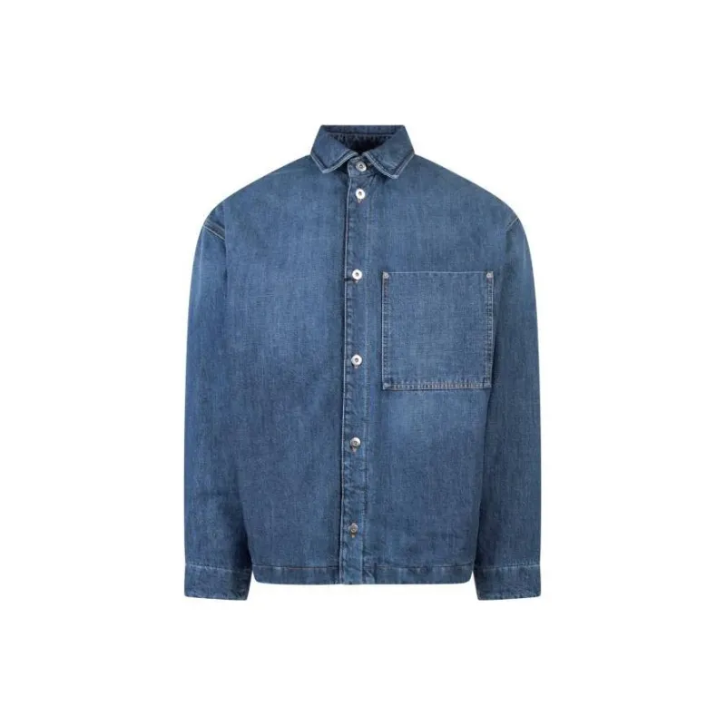 Bottega Veneta Button-Up Denim Jacket-0