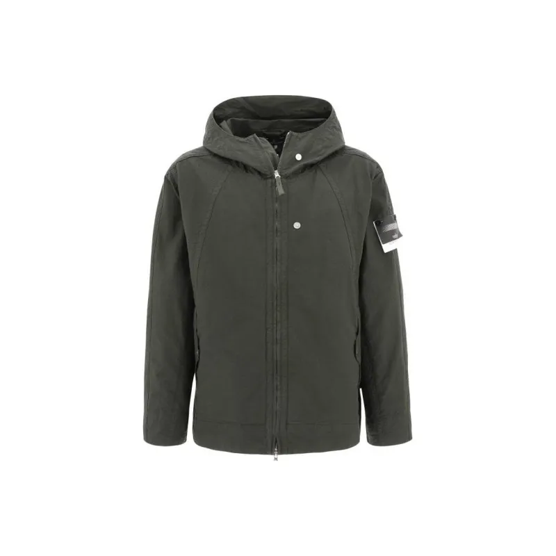 STONE ISLAND Zipped Hooded Jacket-0
