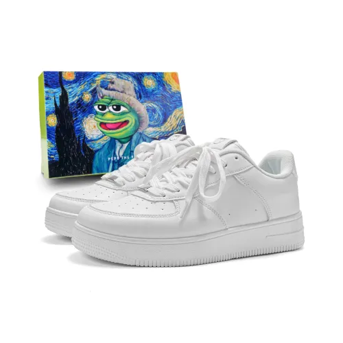 Pepe The Frog Low Top Skateboard Shoes Unisex
