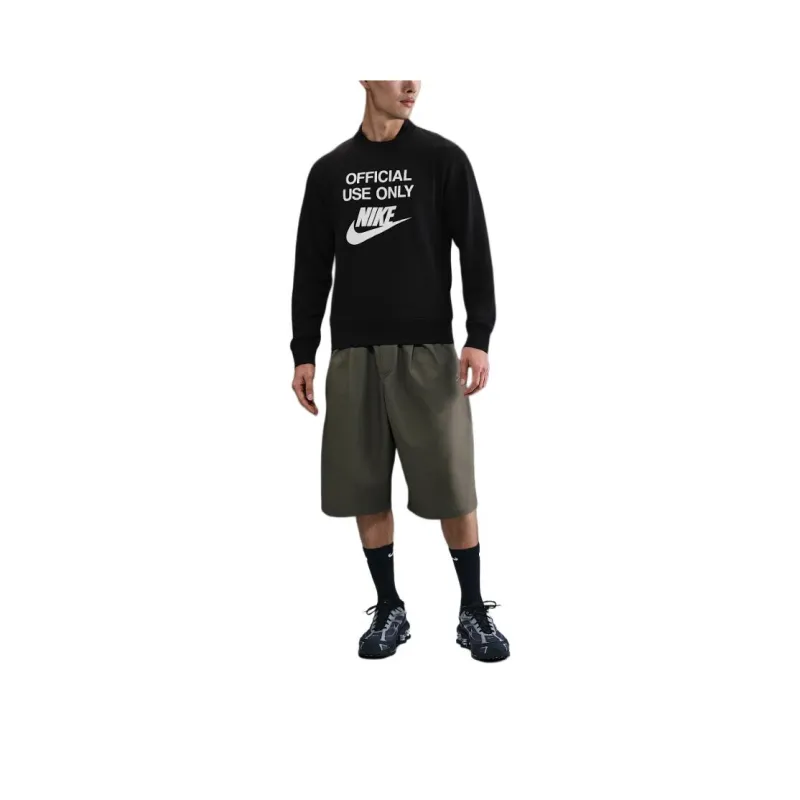 Nike Club Sweatshirt Men's Black/White-0