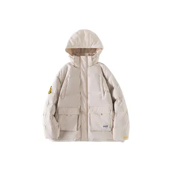 STARTER Down Jacket Unisex Khaki White