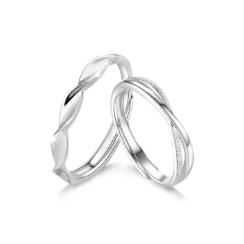 NUSQ S 999 Fine Silver Rings Unisex