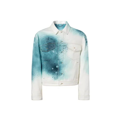 LOUIS VUITTON 20's Spray paint Denim Jacket