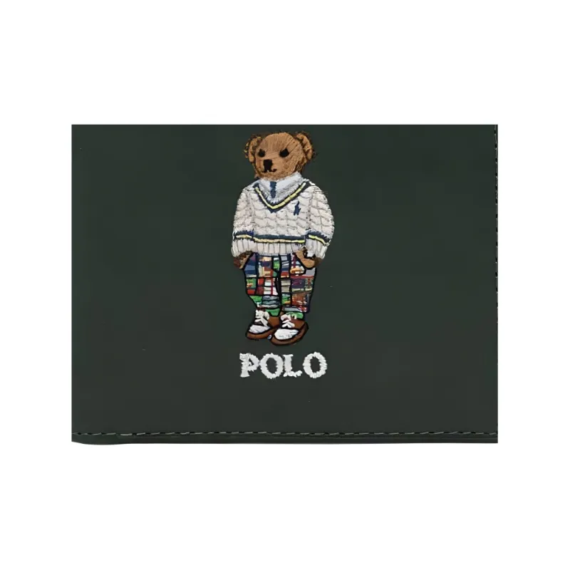 Polo Ralph Lauren Cow Leather Wallet Men's Green-4