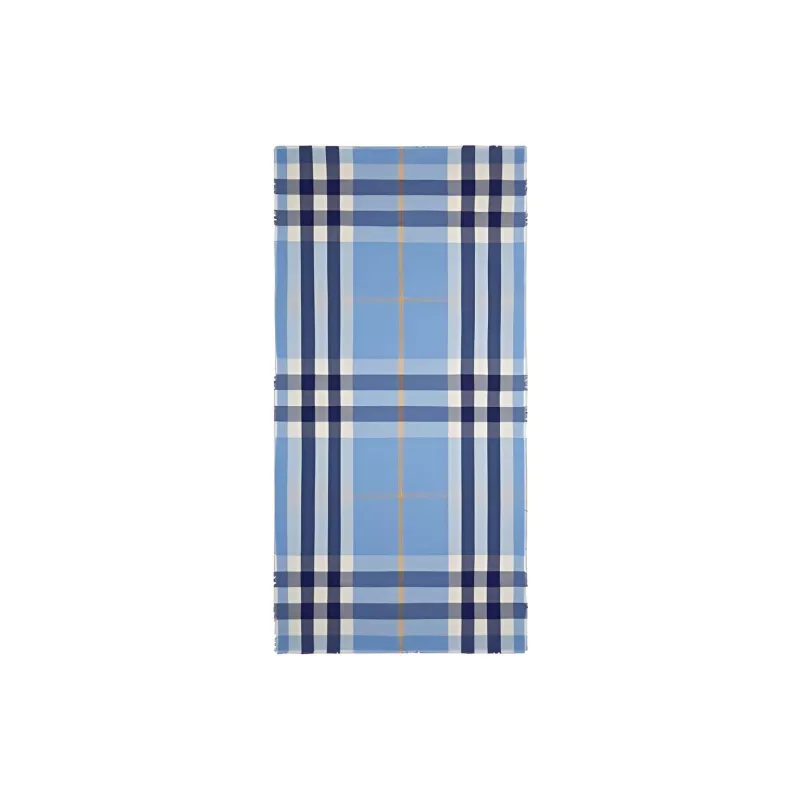 Burberry Knit Scarves Unisex British Blue Bell Grass-1