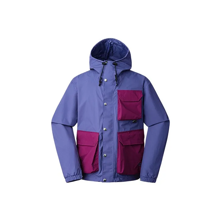 THE NORTH FACE City Outdoor Collection Outdoor Hiking Waterproof And Windproof Windbreaker Jacket Men's Purple-0