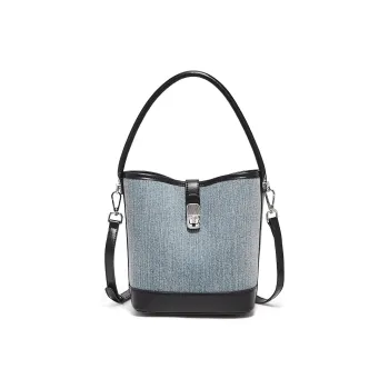 FOXER Fabric Handbag Women's Denim Blue