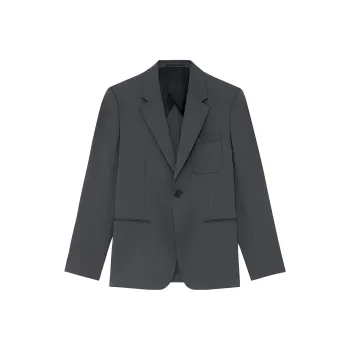 THEORY Business Suit Men's Lime Gray