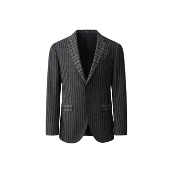 RARE Suit Coat Men's Black Gray