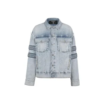 BALMAIN FW22 Denim Jacket Men's Blue