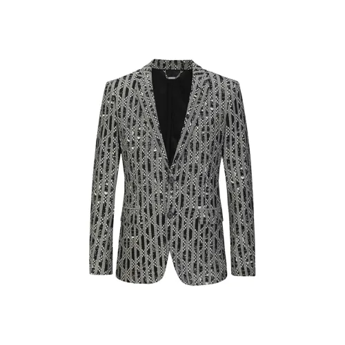 DAVID NAMAN SS24 Business Suit Men's Black