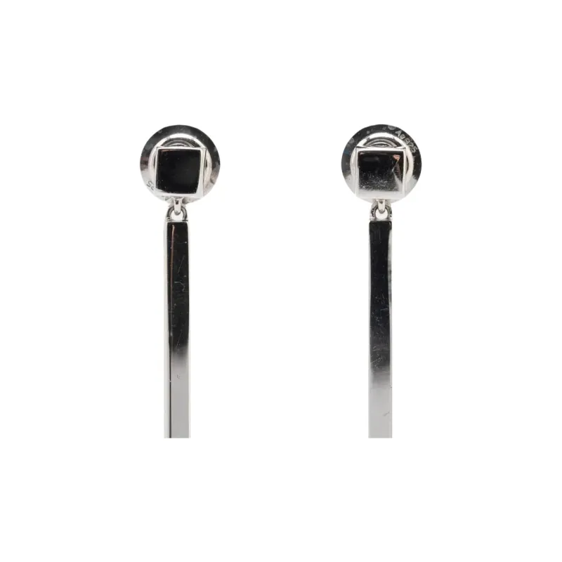 GUCCI 2000 2025 Sterling Silver Dangling Clip On Earrings-2