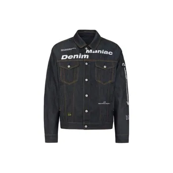EVISU Jean Michel Basquiat Denim Jacket Men's Denim Blue