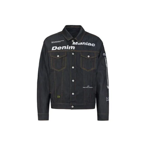 EVISU Jean Michel Basquiat Denim Jacket Men's Denim Blue