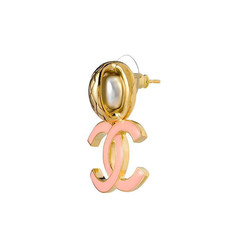CHANEL Earrings Women's Pink-1