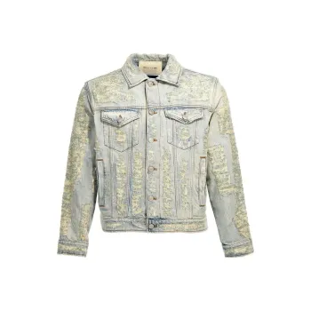 1017 ALYX 9SM Distressed Long Sleeved Denim Jacket
