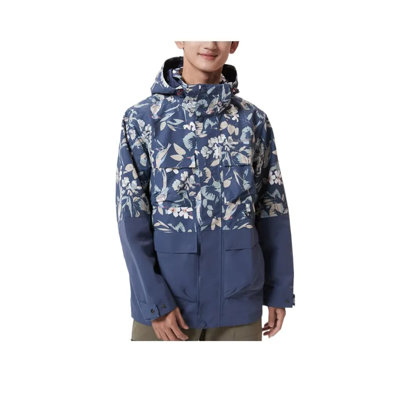 Columbia Windbreaker Jackets Men Blue-0