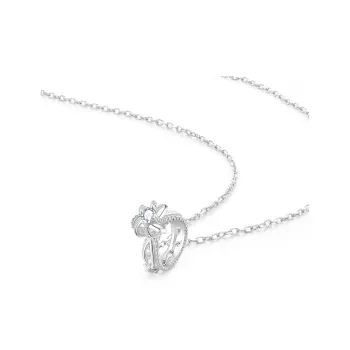 Lao Feng Xiang S925 Silver Necklace & Ring Women's