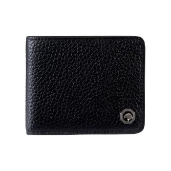 STEFANO RICCI Calfskin Wallet Men's Black