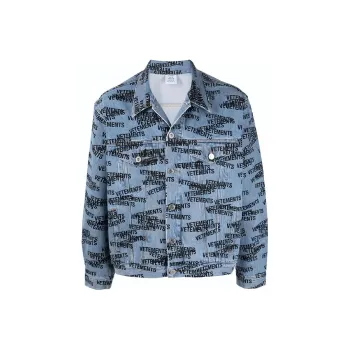 Vetements Denim Jackets Unisex Blue